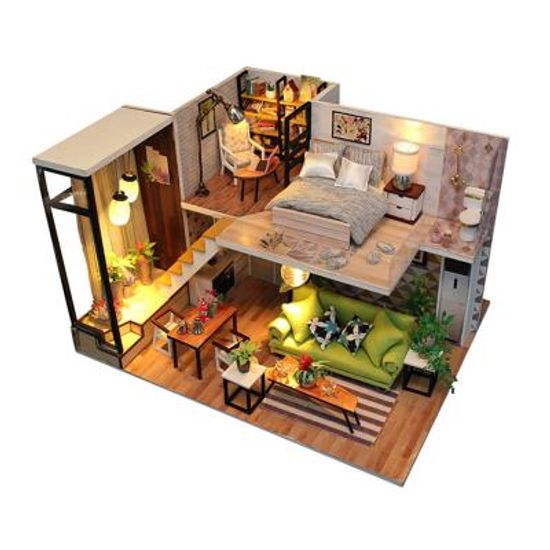 [adico]DIY 미니어처 풀하우스 - 모던 하우스