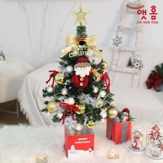 앳홈 골드 포인트 크리스마스 미니트리 / 60cm
