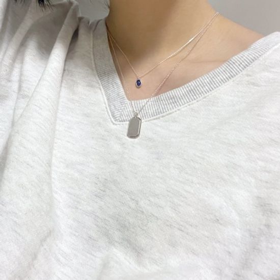 원석 힐링스톤 젬 테라피 오벌 목걸이