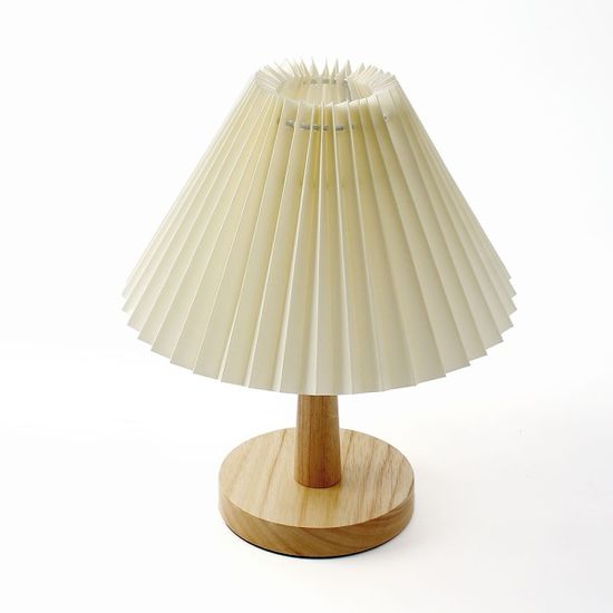 포무드 밝기조절 테이블 스탠드 주름 침실 베드 램프