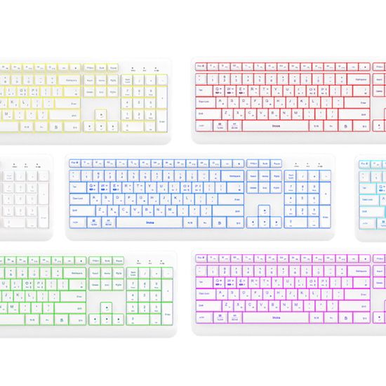 아이노트 키보드 마우스 세트 LED 백라이트 KR150RB