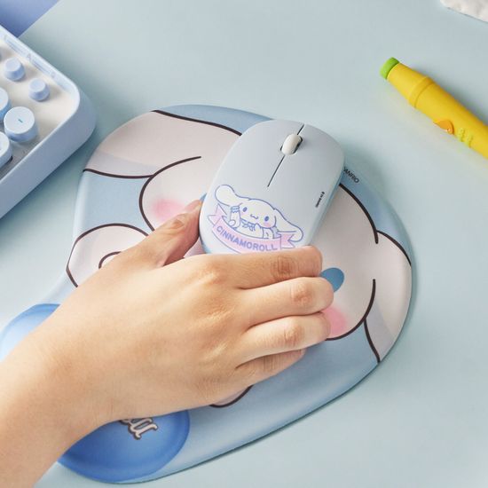 시나모롤 저소음 무선 마우스-밀크팩