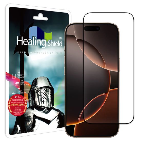 아이폰16 프로 3D 풀커버 강화유리 액정보호필름 1매