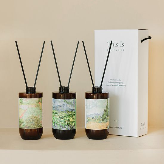 명화 오브제 대용량 디퓨저 500ml 3개 세트(선물박스)