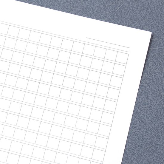 만년필용 Reservoir 레저버 페이퍼 낱장 A5 01_격자