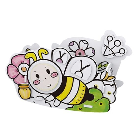 큐빅펀 컬러링 입체퍼즐 꿀벌 연필꽂이와 달팽이 액자