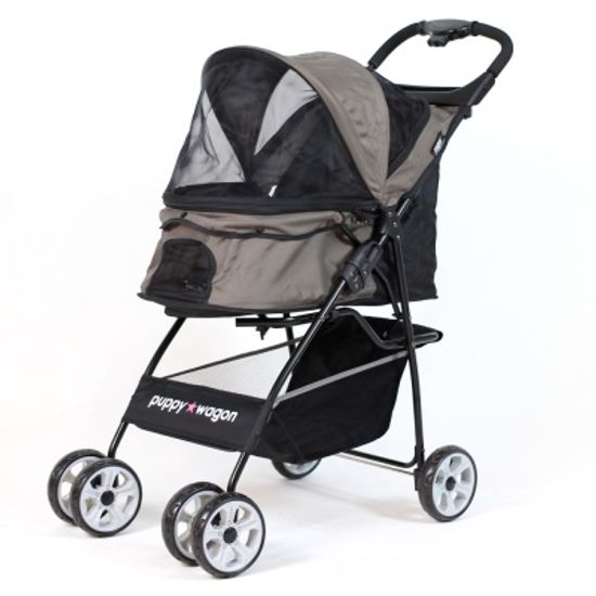 퍼피웨건 펫 유모차 돔 - 모카