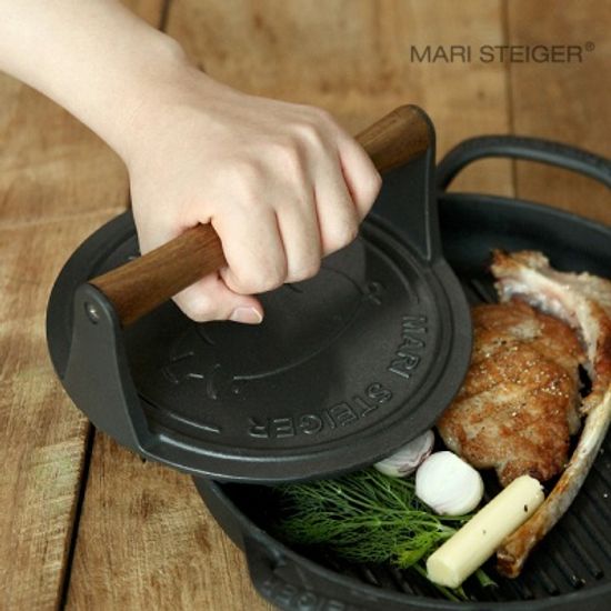 캐스트 아이언 무쇠주물 그릴 베이컨프레스 20cm