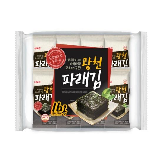 광천 파래 도시락김4g (16단 X 8개입)