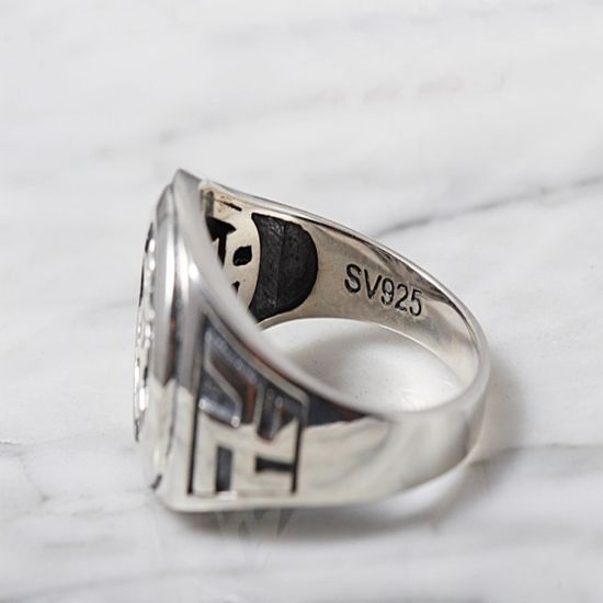 불교 만자 옴마니반메훔 은반지 925실버 커플