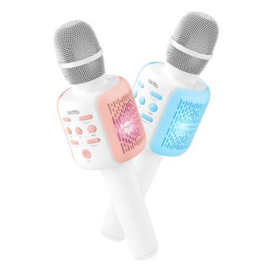 엑토 LED 휴대용 무선 블루투스 노래방마이크 MICS-08