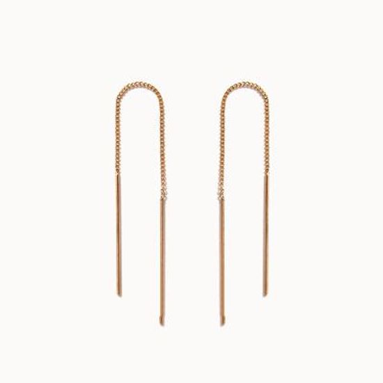 제이로렌 11G0114 10k 골드 체인 롱귀걸이