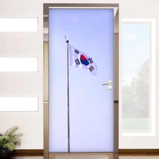 am232-태극기휘날리며_현관문시트지