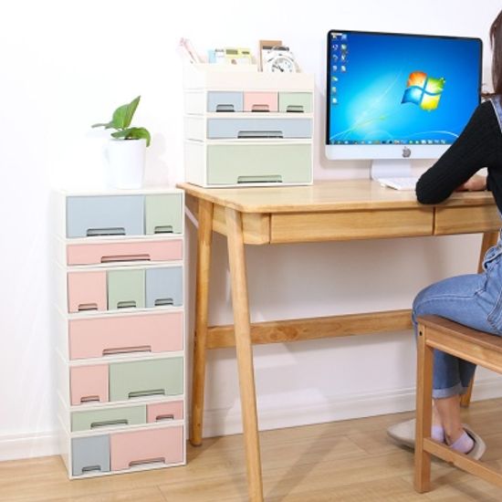 PH 화장품 소품 서랍식 책상 수납 정리함 H2