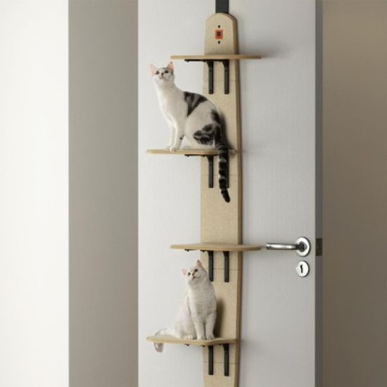고양이 고급 캣타워 계단 캣폴 원목 놀이터