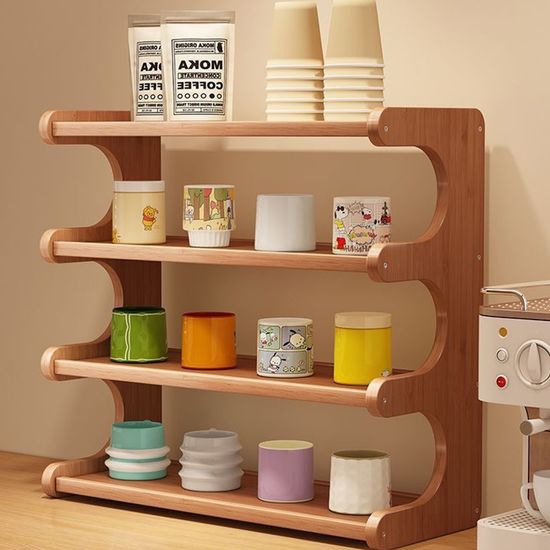 다용도 뱀부원목 정리 선반 2size