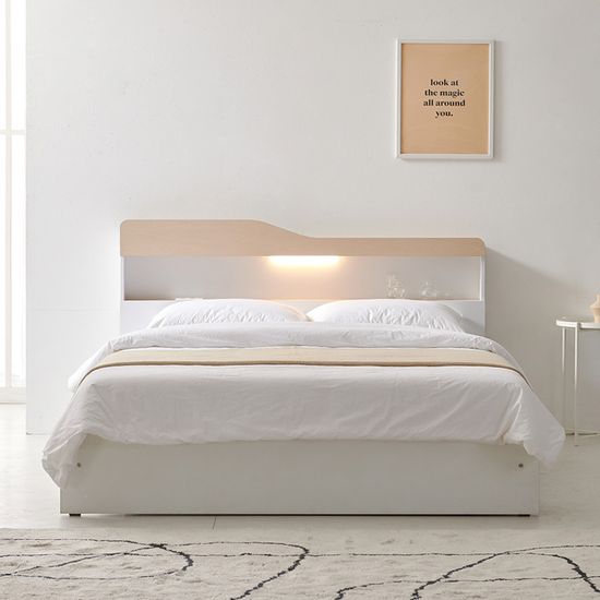 호텔라인 평상 조명 침대 (SS 라텍스포켓매트) KC728