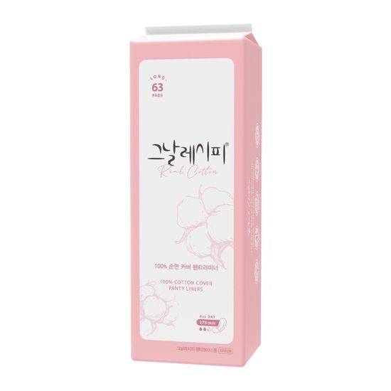 [디레시피] 그날레시피 순면 팬티라이너 롱 63매입