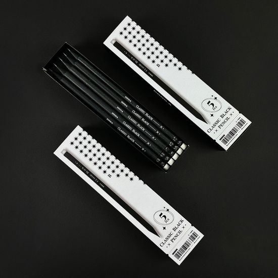 [Classic Black Wood] 흑목 필사연필 5자루 SET (B)