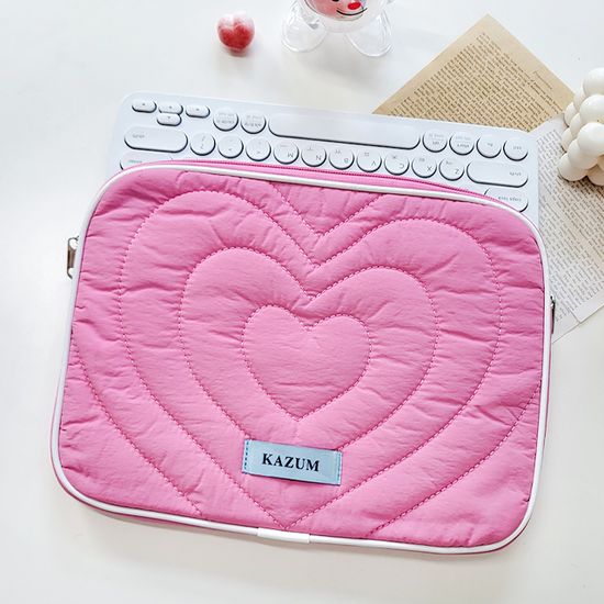 하트누빔 아이패드 노트북 파우치 맥북 태블릿 가방