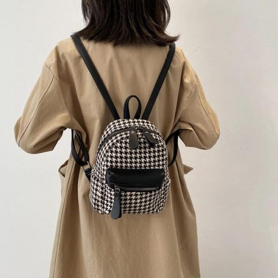노리치 체크 백팩여자여성학생직장인