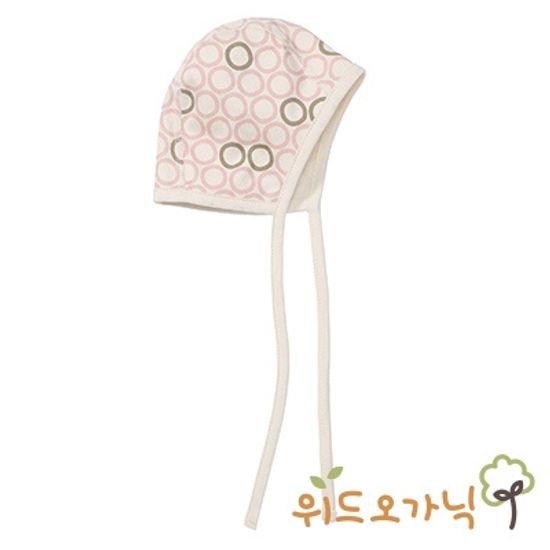 [위드오가닉] 오가닉 신생아 파일럿모자 무당벌레핑크
