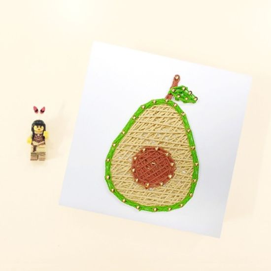 꼬마 아보카도 스트링아트 만들기 패키지 DIY