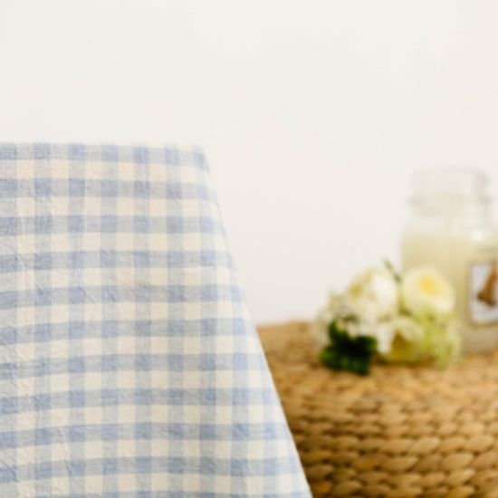 멜란체크 블루 면식탁보 테이블보