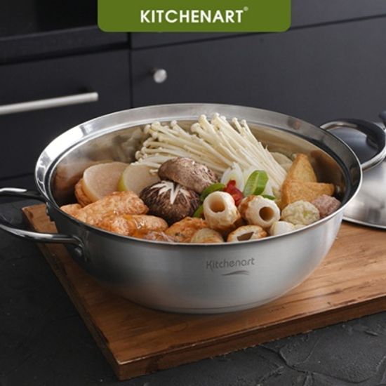 키친아트 베니 인덕션 IH 스텐냄비 18cm 편수