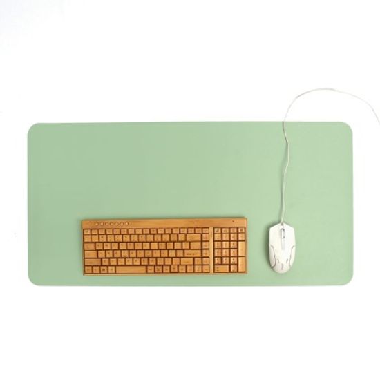 파스텔 휴대용 가죽 데스크 매트(그린)/ 책상패드