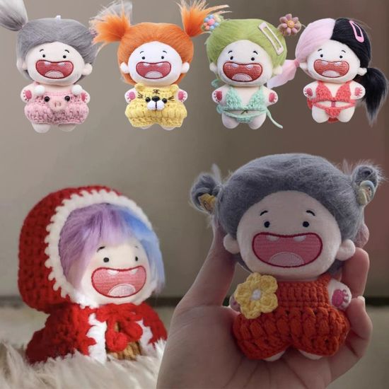 DIY 별자리 인형 머리 뜨개 옷 꾸미기 키링 가방 장식