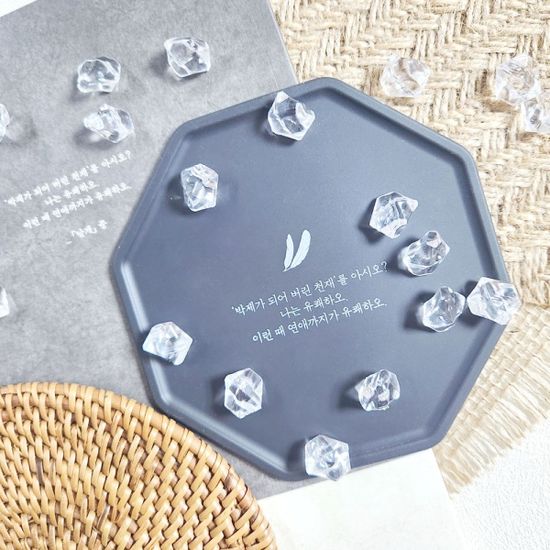 이상 날개 실리콘 컵받침 티 코스터