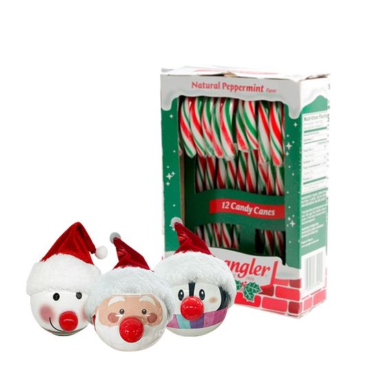 스팽글러캔디케인(레드화이트그린)(+LED오너먼트 택1)