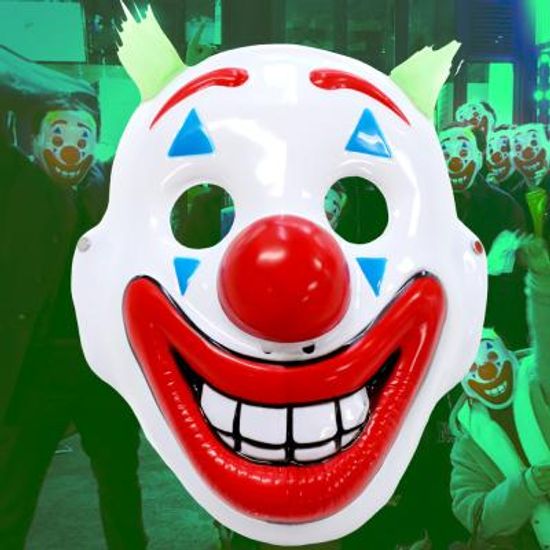 조커 광대 폭도 시위대 마스크 (플라스틱)