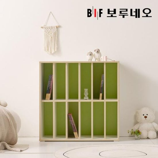 보루네오 리츠 2단 전면 오픈 책꽂이 책장 800 PL0140