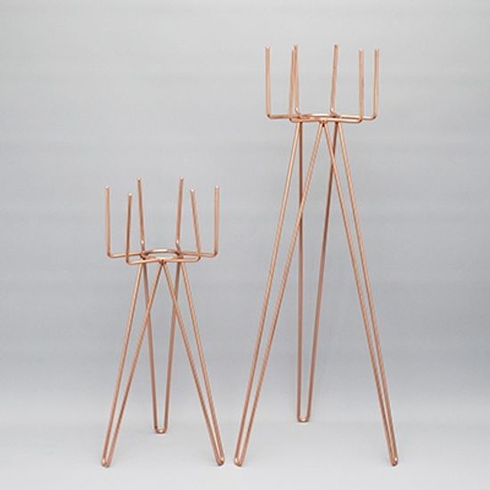 육각 화분 스탠드(H)-14.5(지름) x 60cm