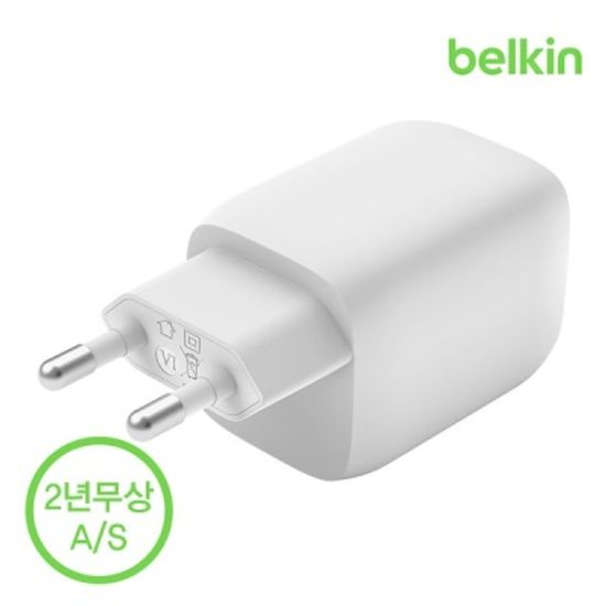 벨킨 65W 듀얼 USB-C PD 3.0 고속 충전기 WCH013kr