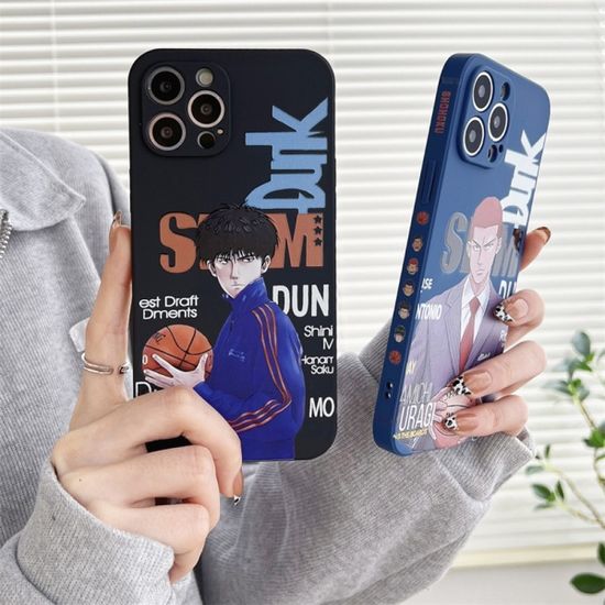 아이폰 13 12 11 슬램덩크 측면 디자인 실리콘 케이스