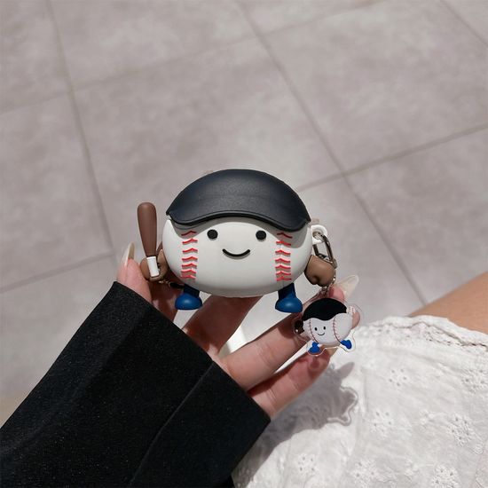 에어팟 4 3 2 1 세대 프로 야구공 캐릭터 키링 케이스