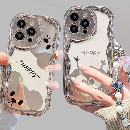 갤럭시 s25 플러스 울트라 캐릭터 키링 물결 케이스