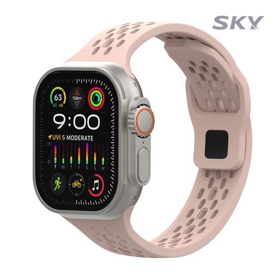 스카이 애플워치 펀칭 실리콘 스트랩 스포츠 밴드