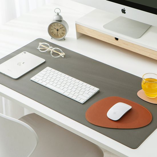 [무료각인]오브리즈 프리미엄 가죽 데스크매트