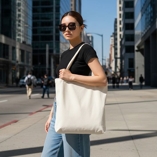 [1+1]아일렌 데일리 와이드 무지 캔버스 에코백(무배)