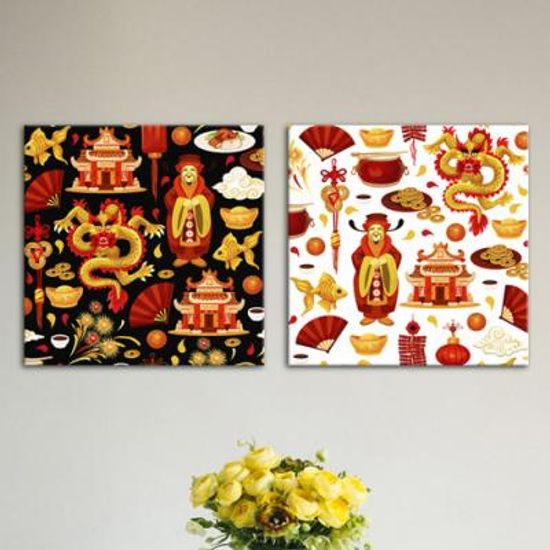 cv674-중국집패턴_노프레임액자세트 - 핫트랙스