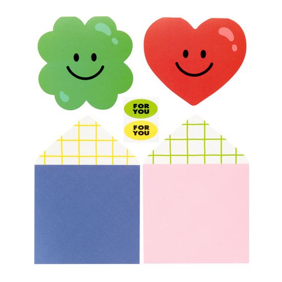 아트박스 클로버 하트 세트 카드