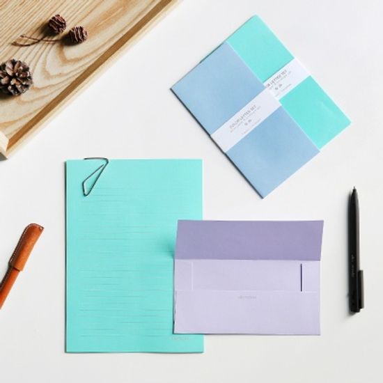 컬러편선지세트-COLOR LETTER SET
