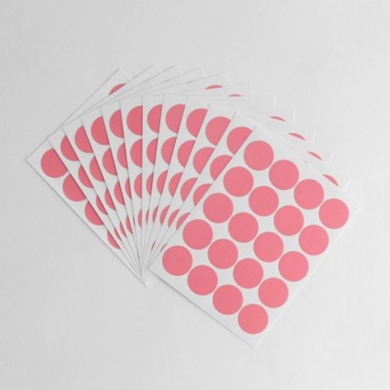 컬러 원형 스티커 12매 (14color)