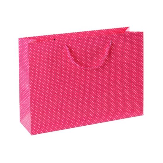 도트 종이쇼핑백(37.5x27.5cm)/ 선물포장 종이가방