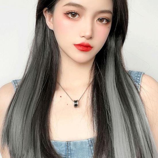 [언니네 가발] 그라데이션 브릿지 헤어피스 5p세트(애