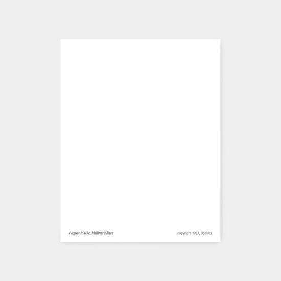 북키스 명화카드 아우구스트 마케 그림 감성 엽서